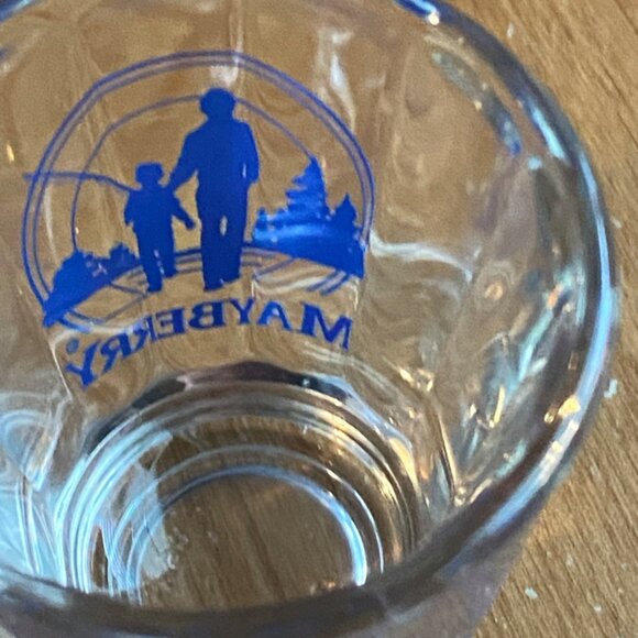 Vintage Andy Griffith Mayberry Mount Airy NC Clear Ribbed In Shot Glass Souvenir - Picture 6 of 7